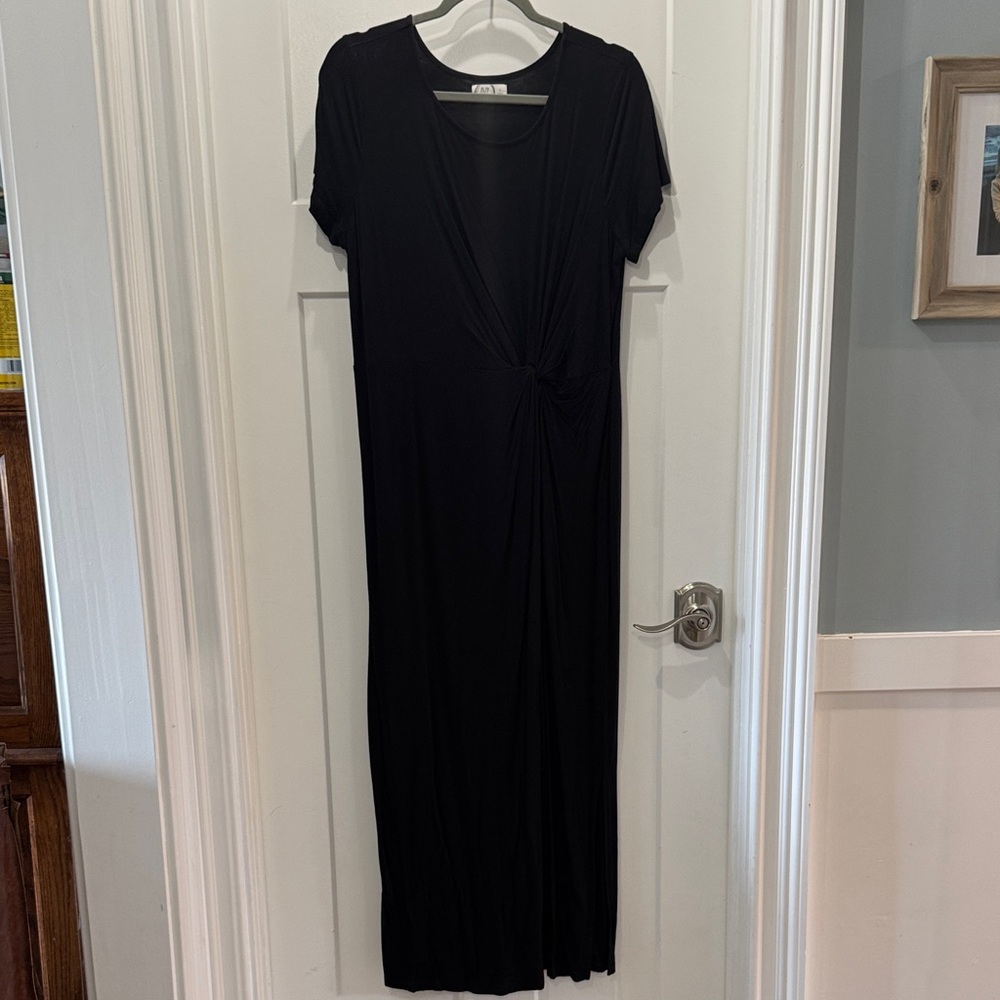 Maurices 24/7 Women’s Classic Black Maxi Dress Stretchy Size Large